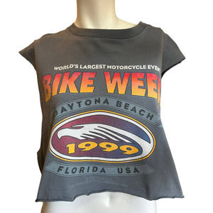 Vintage Harley-Davidson Cut Off Bike Week Daytona Florida sz XL